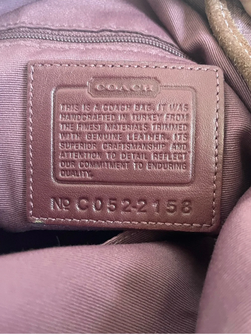 Coach stylish plum